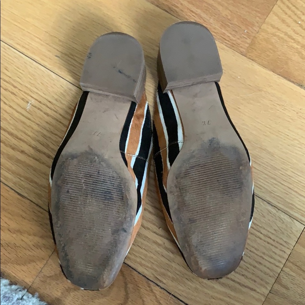 Madewell Willa Loafer Mule in Striped Calf Hair - Picture 4 of 5